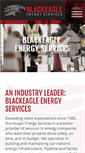 Mobile Screenshot of blackeagleenergyservices.com