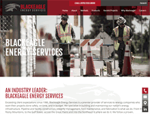 Tablet Screenshot of blackeagleenergyservices.com